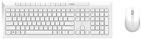 Rapoo 8210M Multi-mode Wireless Desktop Combo Set White