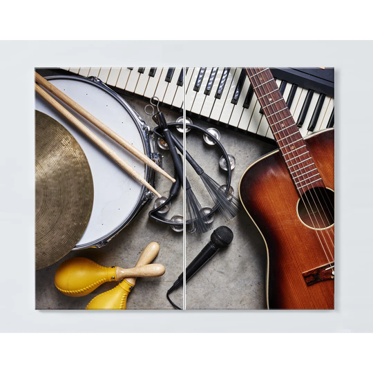 Instrument Motif Magnetic Wall Mounted Cork Board