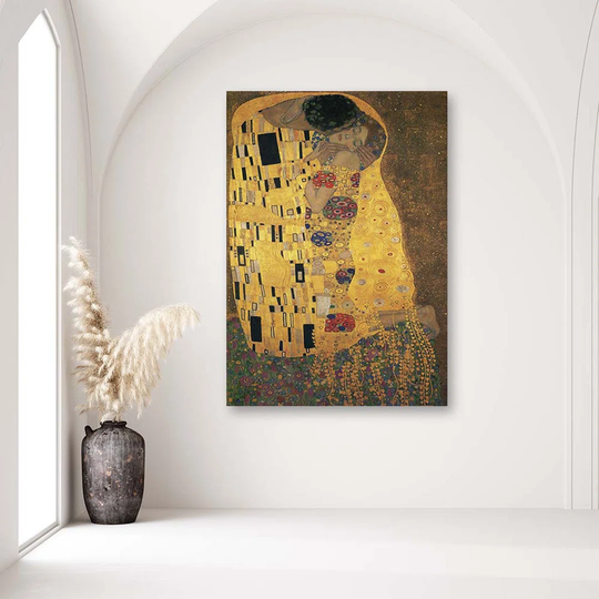 Canvas Print REPRODUCTION Gustav Klimt - The Kiss