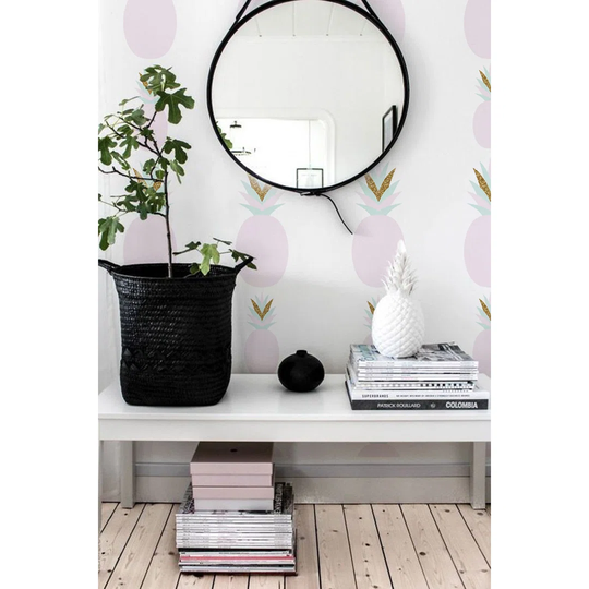 Walllpaper Roll 250X250cm Kitchen Livingroom Bedroom Mural Decoration Wallpaper Material With Print - Pineappleful