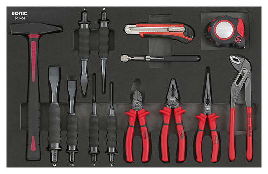 Sonic Hammer, Pliers & Chisel Set (4 German) 14 Piece 601404