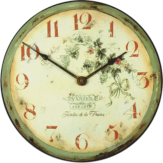36cm French Vineyard Wine Wall Clock