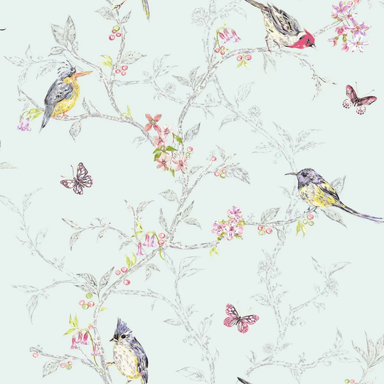 Holden Decor Phoebe Soft Teal Wallpaper