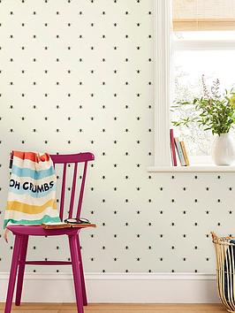 Joules Botanical Bee Wallpaper