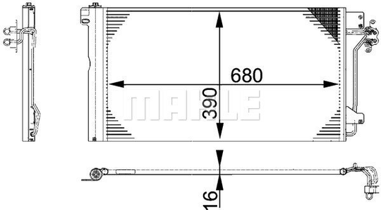 Condenser Air Conditioning 8FC351317-651 by BEHR