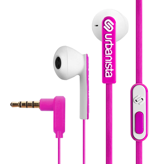 Urbanista San Francisco In-Ear Wired Earphones with Mic - Pink Panther
