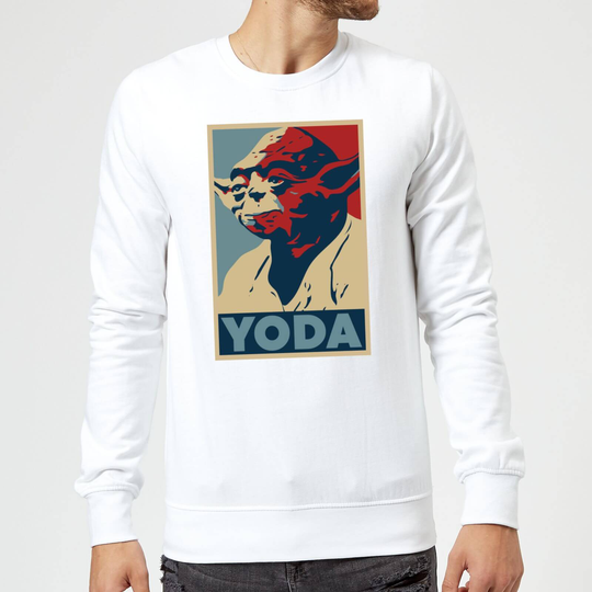 Star Wars Yoda Poster Sweatshirt - White - M - White