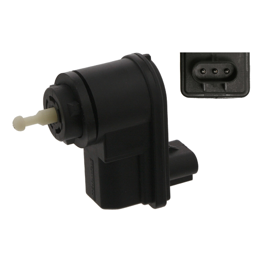 Control, headlight range adjustment 17684