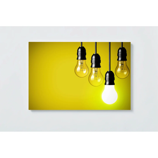 Lightbulb Motif Magnetic Wall Mounted Cork Board