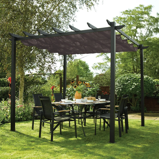 Rowlinson Latina Gazebo 3 x 3m - Grey