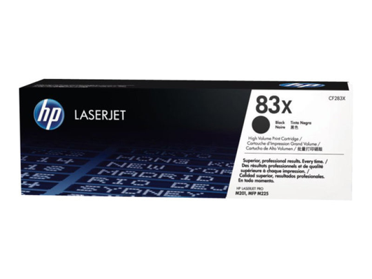 HP 83X Black High Yield LaserJet Toner Cartridge - CF283X