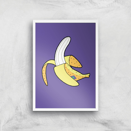 Banana Art Print - A3 - White Frame