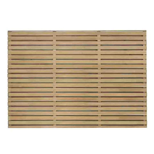 Forest Garden 3'11'' x 5'11'' (120 x 180cm) Pressure Treated Double Slatted Fence Panel