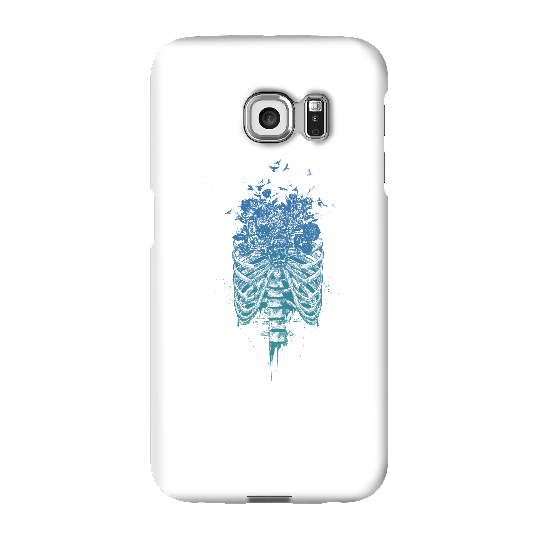 Balazs Solti Ribcage And Flowers Phone Case for iPhone and Android - Samsung S6 Edge - Snap Case - Matte