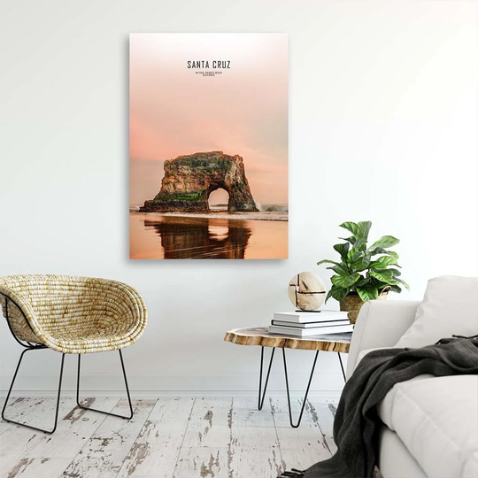 Canvas Print Santa Cruz Mountain Lake