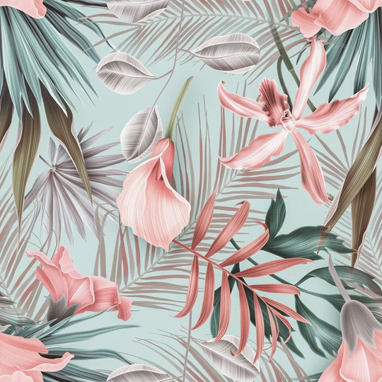 Walllpaper Roll 416X254cm Mural Decoration Wallpaper Material With Print Kitchen Livingroom Bedroom - Pastel Flowers