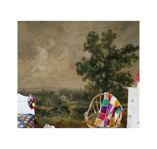 Telscombe Oil Vintage Landscape Wallpaper
