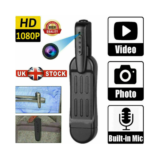 1080P HD Pocket Pen Camera Hidden Spy Mini Portable Body Video Recorder DVR