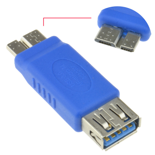 kenable USB 3.0 SuperSpeed A Female to Micro B Male 10 pin Adapter