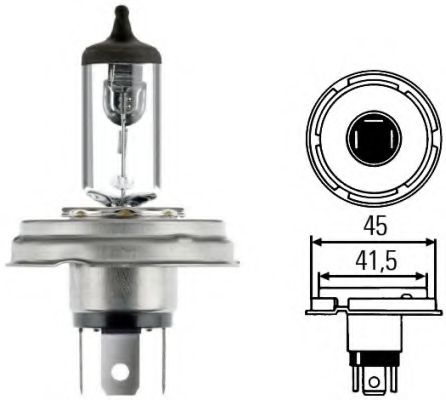 Bulb 8GD002088-143 by Hella - 10 Units R2 12V