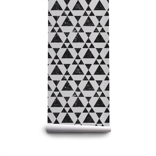 Walllpaper Roll 360X250cm Wallpaper Material With Print Kitchen Livingroom Bedroom Mural Decoration - Grunge Triangle