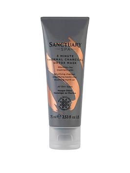Sanctuary Spa Sanctuary 5 Minute Thermal Charcoal Detox Mask 75Ml
