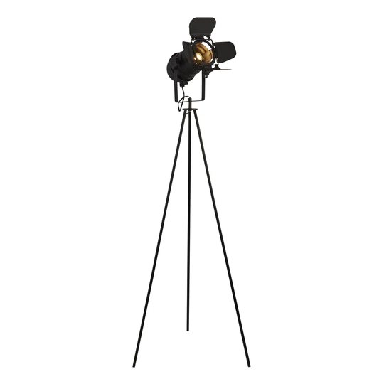 Saronville 138Cm Black Tripod Floor Lamp