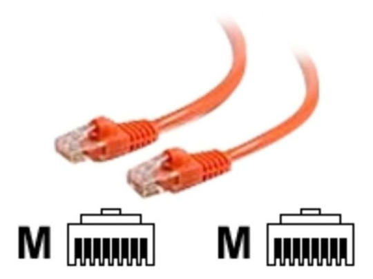 C2G, Cat6 550MHz Snagless Patch Cable Orange, 0.5m