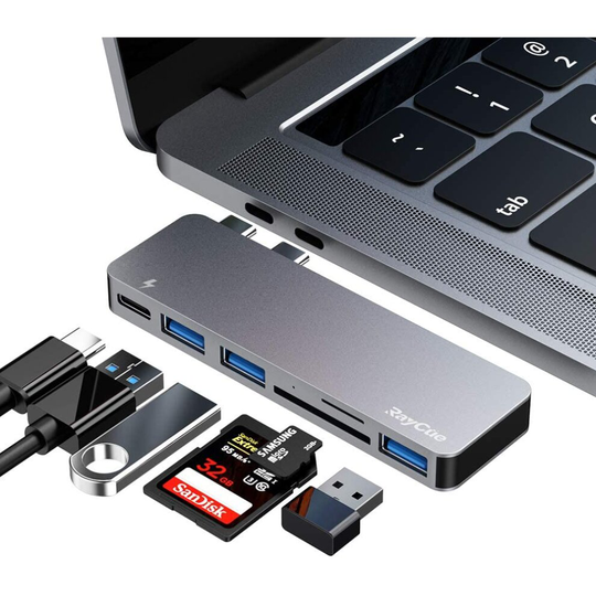 USB C HUB Adapter for MacBook Pro / MacBook Air 2020 2019 2018 13 "15" 16 ", USB-C Accessories Compatible with MacBook Pro with...