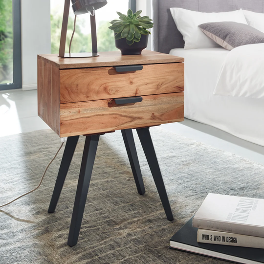 Pavlik 2 Drawer Bedside Table