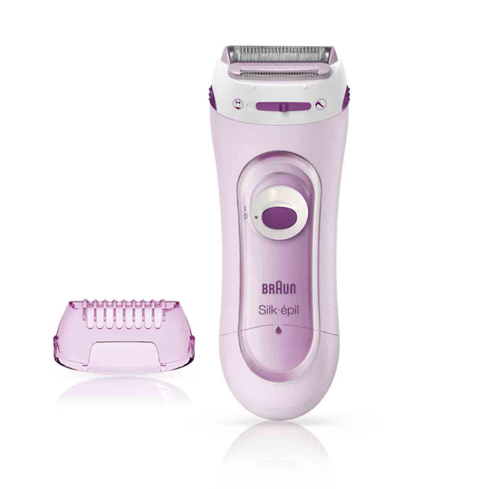Braun Silk-epil Lady Shaver Ls5100 Electric Shaver With Trimmer Cap - Pink