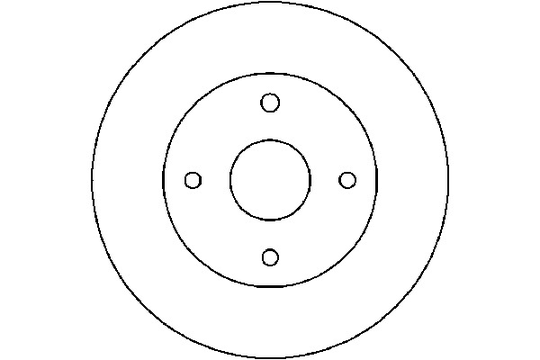 Mintex MDC1860 Pair Solid rear Brake Disc