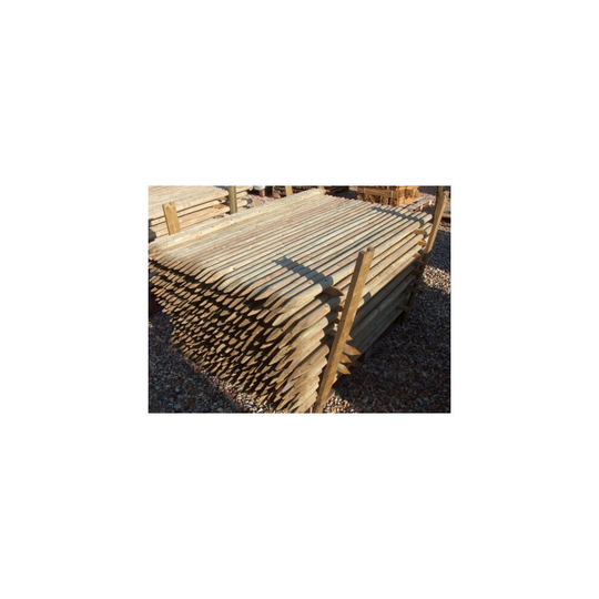 (10 Posts) 1.8m x 40mm diam Round Pressure Treated Fence Post
