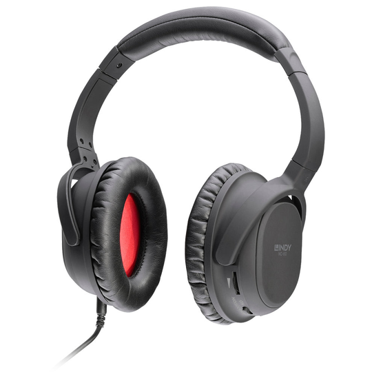 Lindy NC-60 Head-band Binaural Wired Black mobile headset
