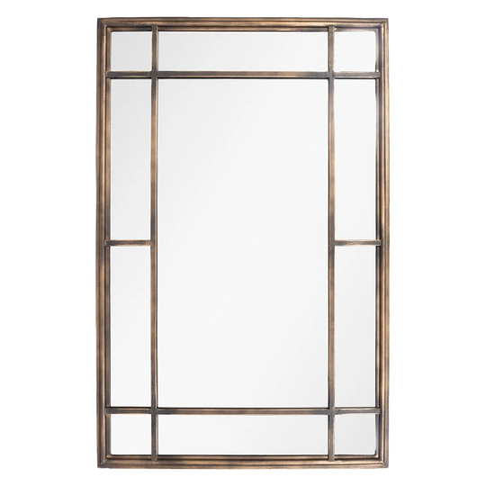 La Hacienda 100cm Milano Mirror - Bronze