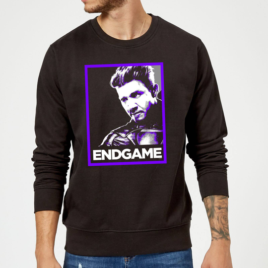 Avengers Endgame Hawkeye Poster Sweatshirt - Black - L - Black