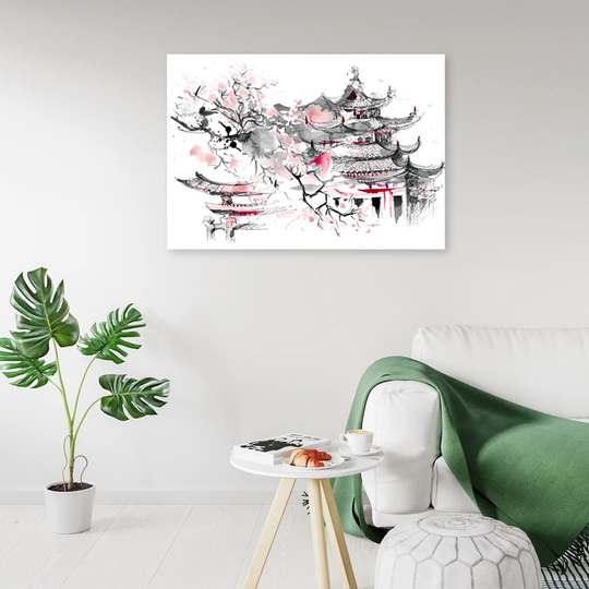 Canvas Print, Zen Purple 16774