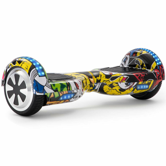(Graffiti Yellow) Gift Gadgets X-Series 1 LED Bluetooth Hoverboard