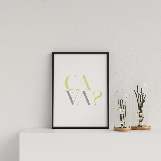French Typography Ca Va? Y&G