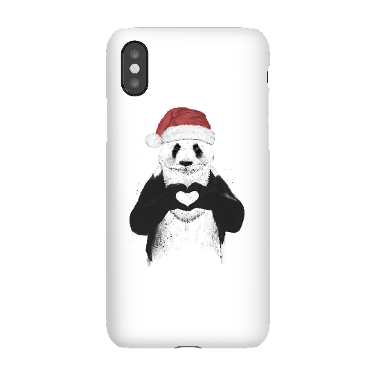 Balazs Solti Santa Bear Phone Case for iPhone and Android - iPhone X - Snap Case - Gloss
