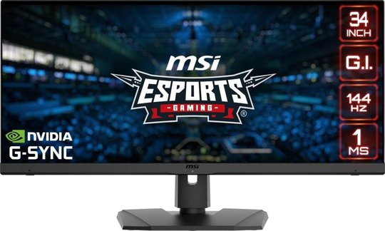 MSI Optix MPG341QR 34" UWQHD IPS G-SYNC Compatible 144Hz Gaming Monitor