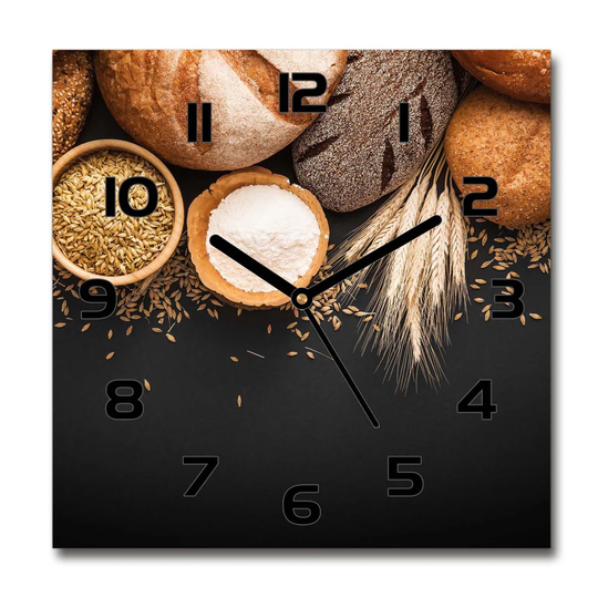 Indianna Bread and Wheat Silent Wall Clock