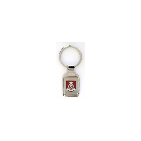 British Army Royal Army Medical Corps Badge Brushed Steel Key Fob