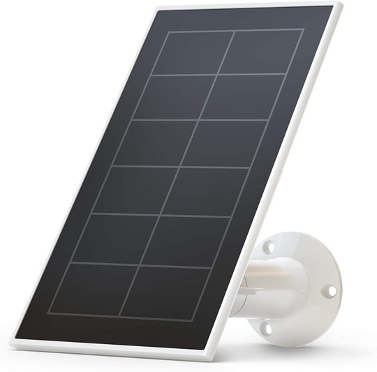 Arlo VMA3600 Essential Solar Panel Charger, Weather Resistant, 8 ft Power Cable, Adjustable Mount, Designed for Essential Wireless Wi-Fi Cameras, White (Official)