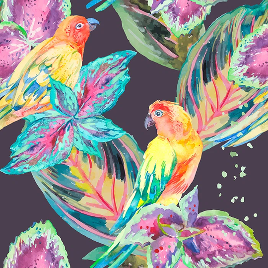 Walllpaper Roll 208X146cm Wallpaper Material With Print Mural Decoration Kitchen Livingroom Bedroom - Parrots Birdsful