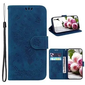 Roses Series Motorola Edge 30 Wallet Case - Blue