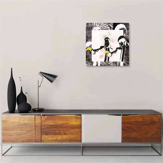 Canvas Print Banksy Pulp Fiction Street Art