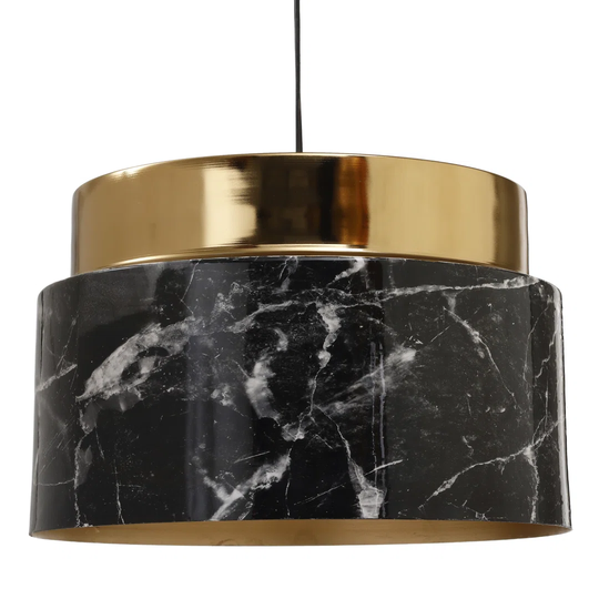 Hibriten Gold 1-Bulb 35.5" H Plug-in Outdoor Hanging Lantern