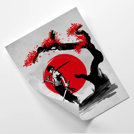 Poster, Samurai Under Cherry Tree, Manga