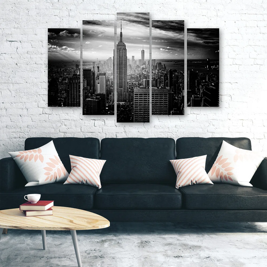 New York City Black and White - Wrapped Canvas Graphic Art Print